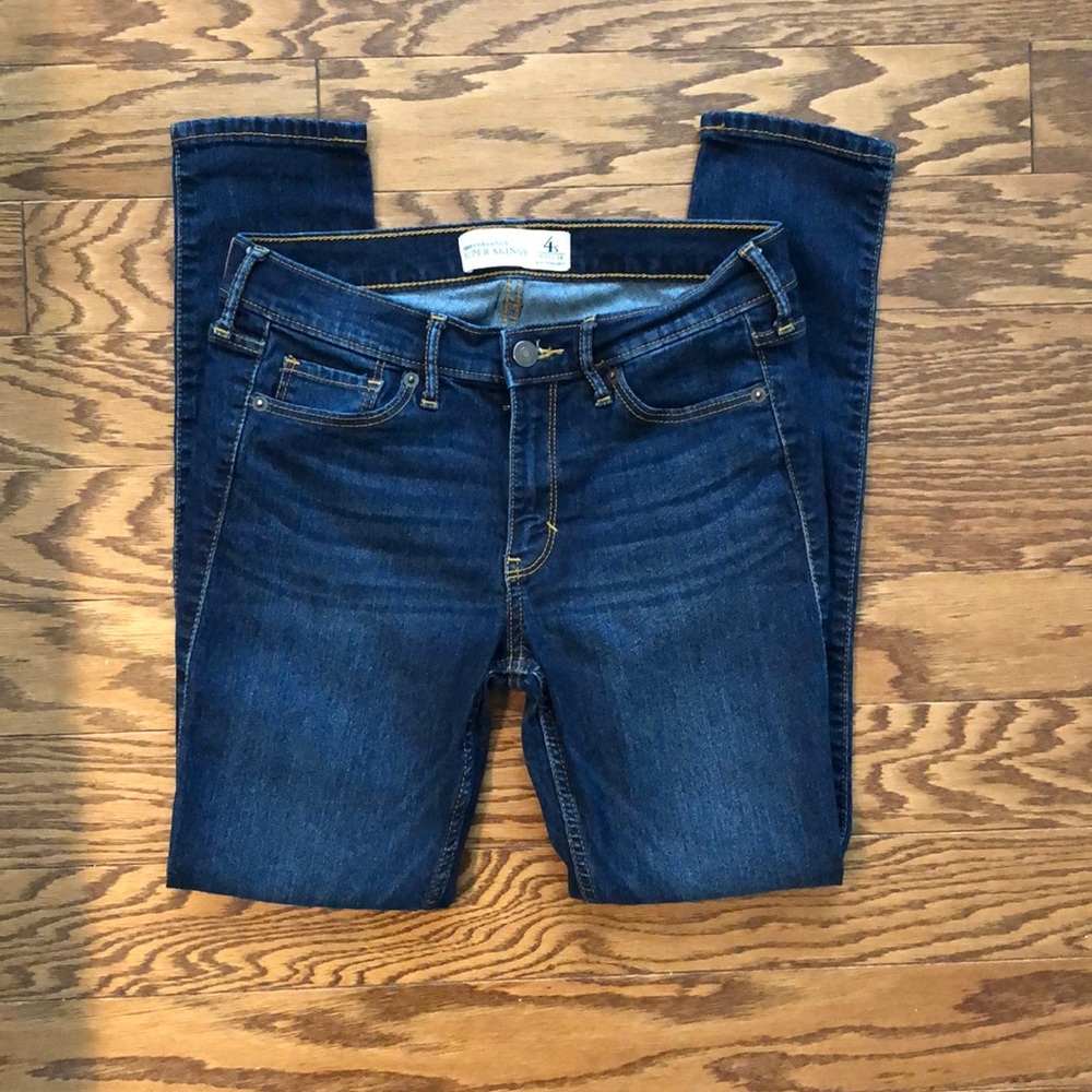 abercrombie & fitch super skinny jeans 4 short